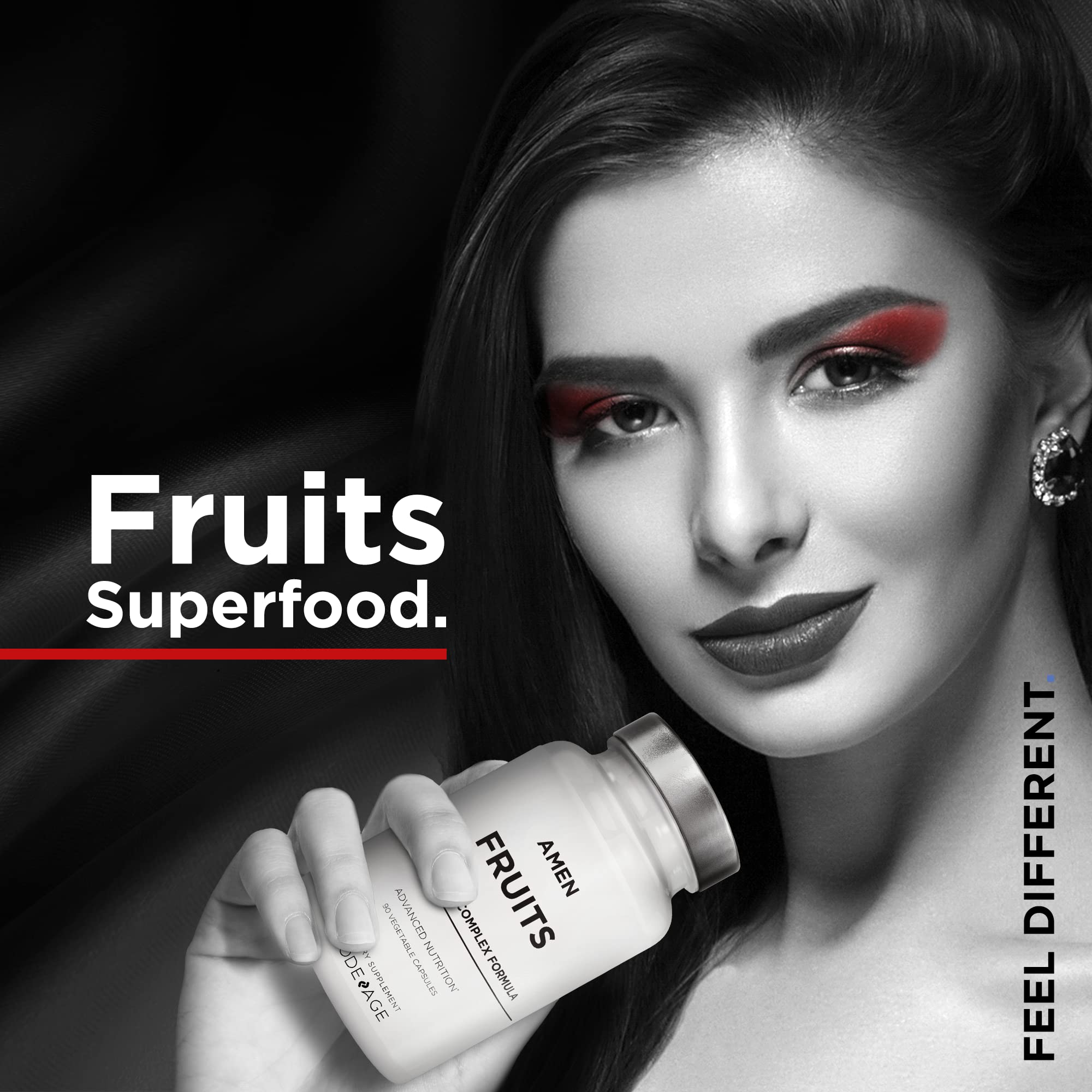 Amen Fruits, Daily Fruits Vitamins Supplements, Over 20 Whole Fruit Extracts - Raw Multivitamin, Berries, Antioxidant Polyphenols Superfood & Flavonoids - Non-GMO - 90 Capsules - Image 9