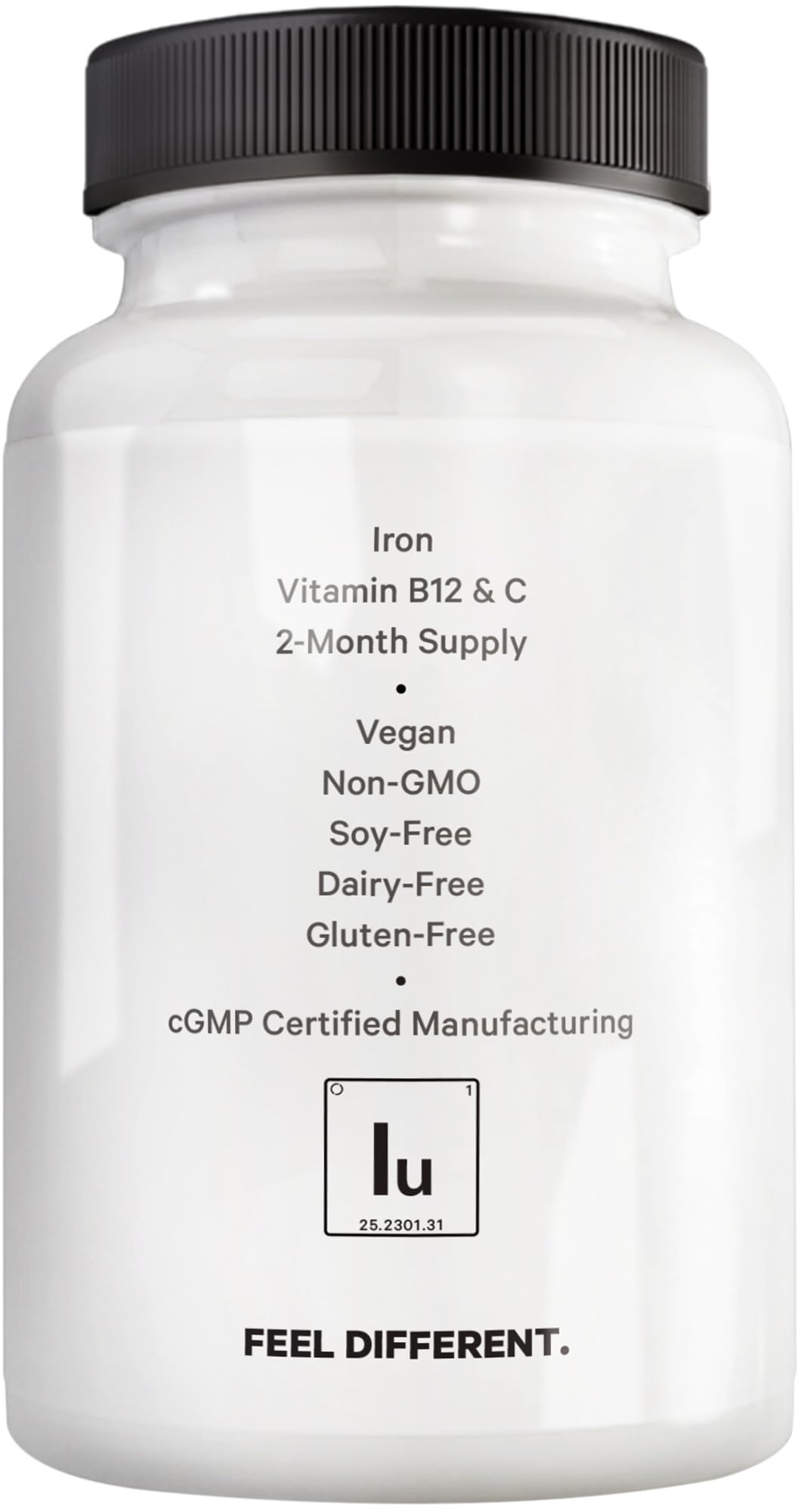 Amen Iron Ultra Supplement + Copper, Folate, Vitamin C and B12-2-Month Supply - Ferrous Sulfate Iron Vitamin - 65mg Per Serving - Folic Acid - Non-GMO Pills - 60 Capsules - Image 9