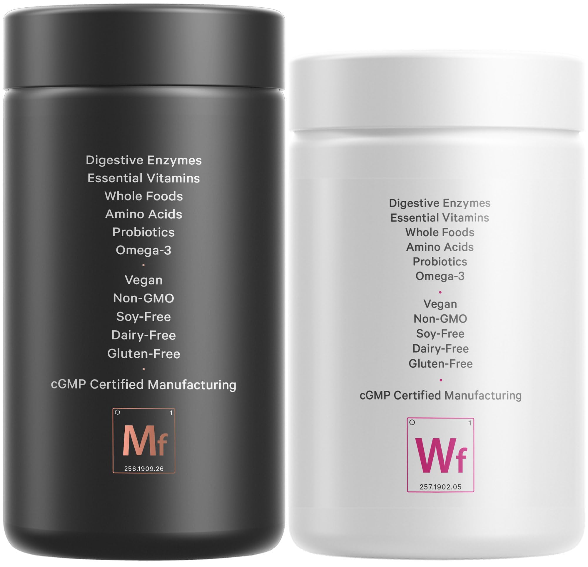 Codeage Daily Multivitamin Bundle: Women's & Men's Multivitamins, B-Vitamins, Probiotics, Food-Based Blends, 120 Capsules Per Bottle - Image 3