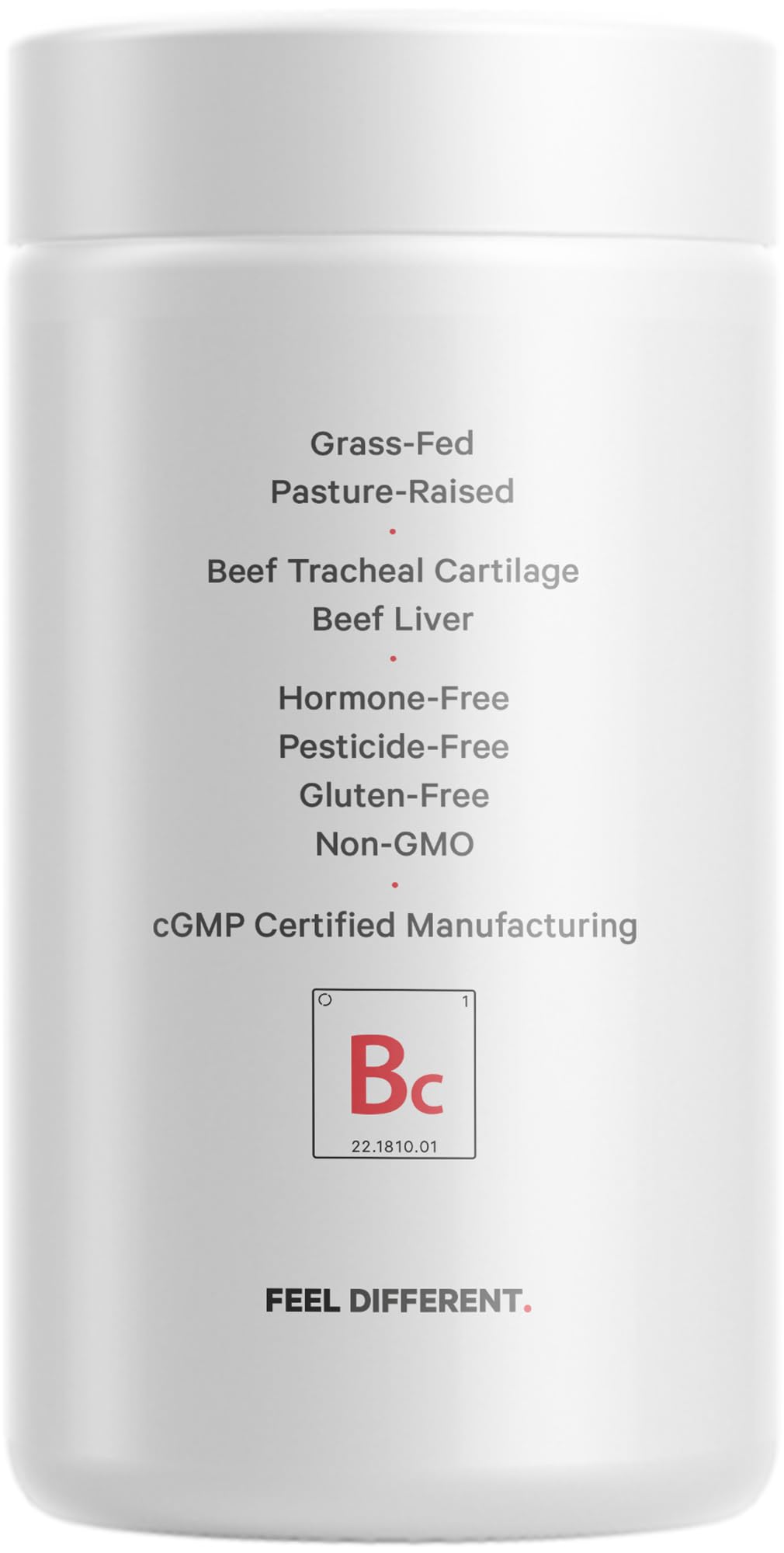 Codeage Grass Fed Beef Cartilage Supplement - Freeze Dried, Non-Defatted, Desiccated Beef Tracheal Bovine Cartilage & Liver Pills – Pasture Raised Argentina Beef Vitamins - Non-GMO -180 Capsules - Image 9