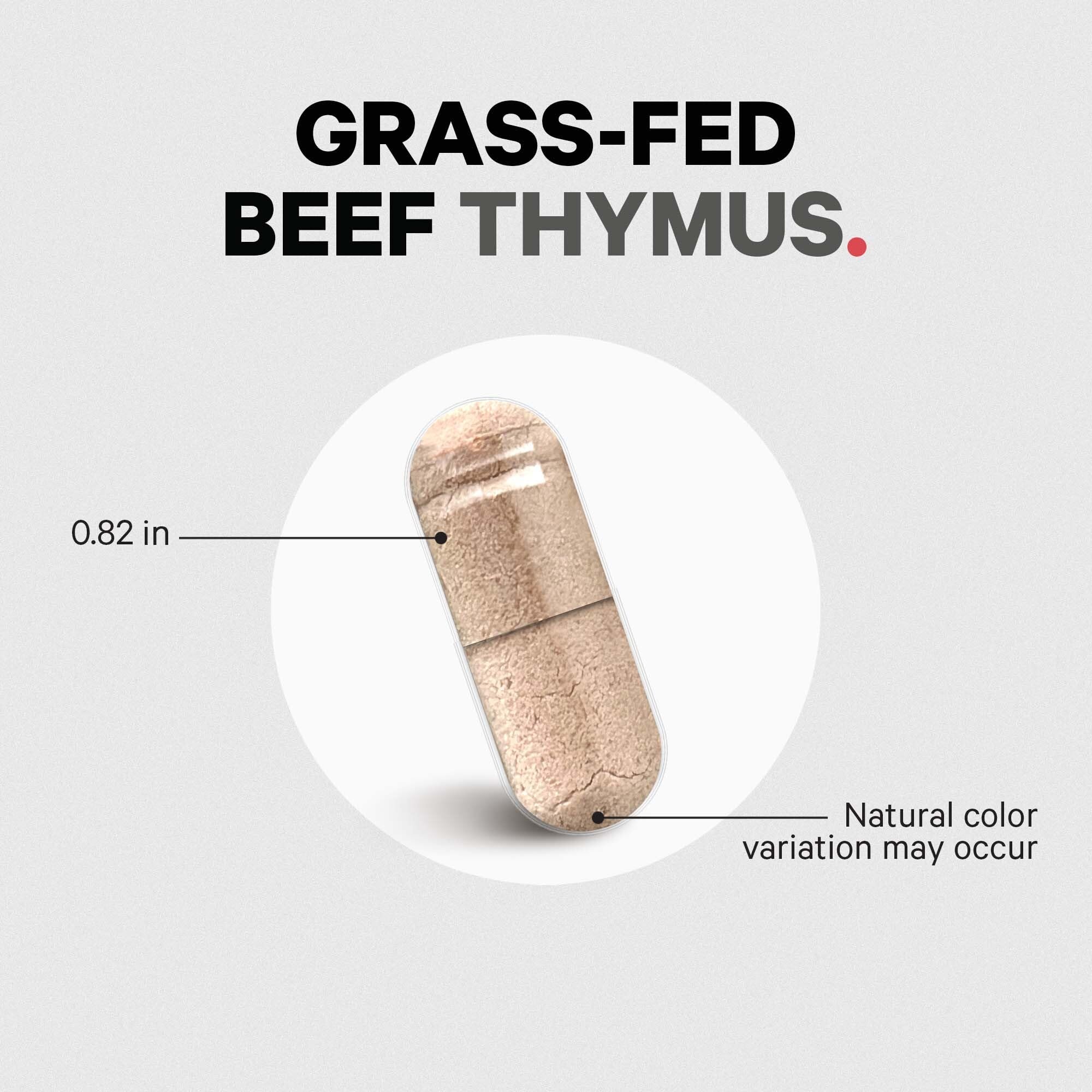 Codeage Grass Fed Beef Thymus Supplement Superfood, Freeze Dried, Non-Defatted, Desiccated Thymus & Liver Pills, Glandulars Meat, Pasture Raised Beef Vitamins, Non-GMO, 180 Capsules - Image 8