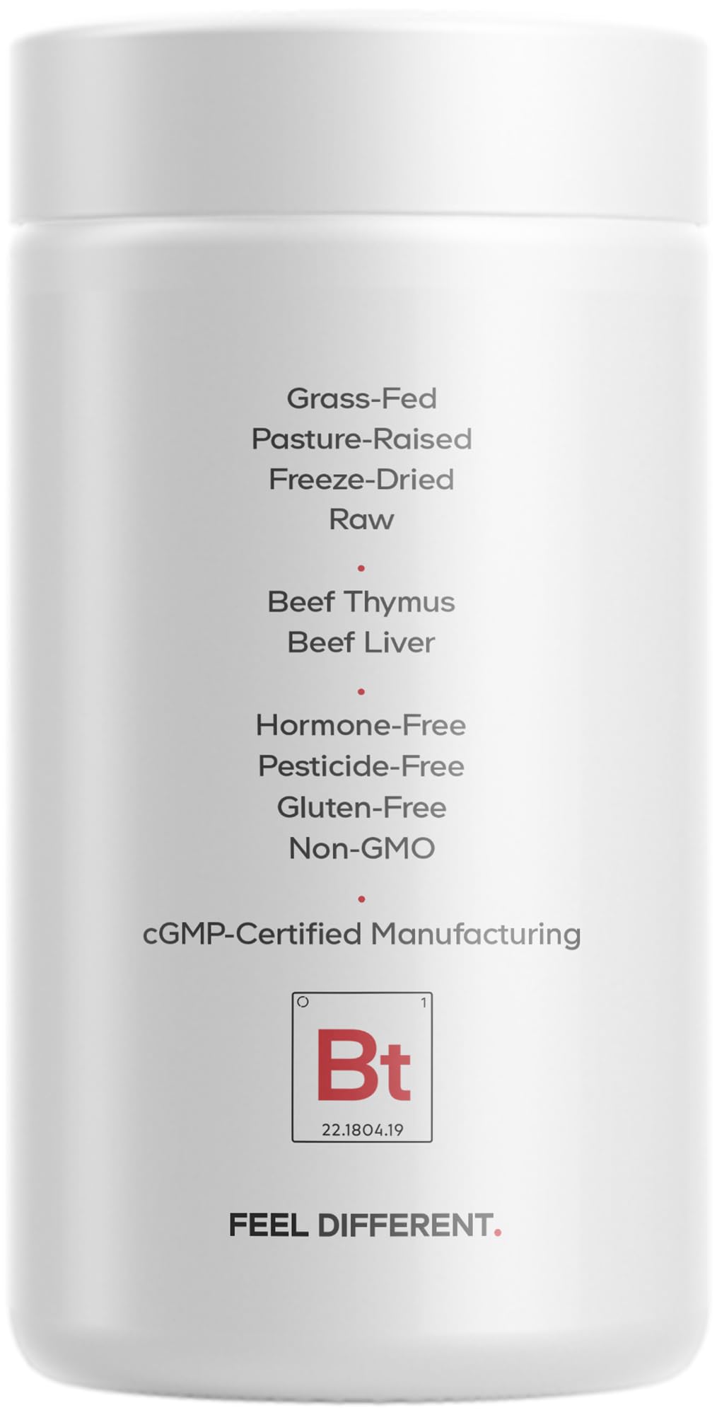 Codeage Grass Fed Beef Thymus Supplement Superfood, Freeze Dried, Non-Defatted, Desiccated Thymus & Liver Pills, Glandulars Meat, Pasture Raised Beef Vitamins, Non-GMO, 180 Capsules - Image 9