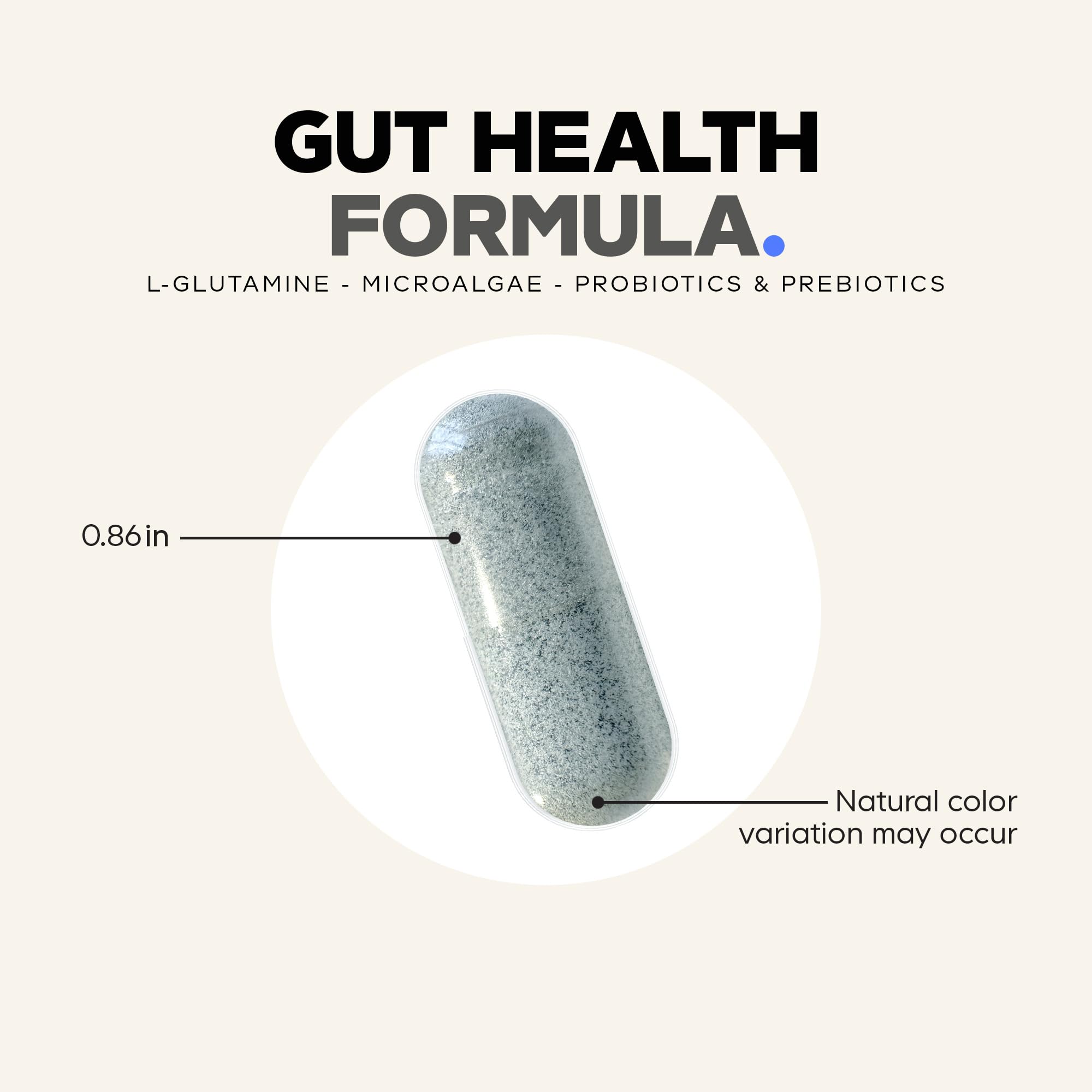 Codeage Gut Health Supplements Vegan Formula - L Glutamine, Zinc, Turkey Tail Mushroom Powder, Tonic Mushroom, Maitake, Micro Algae, Mineral, Licorice Root DGL - Probiotics, Prebiotics - 180 Capsules - Image 8