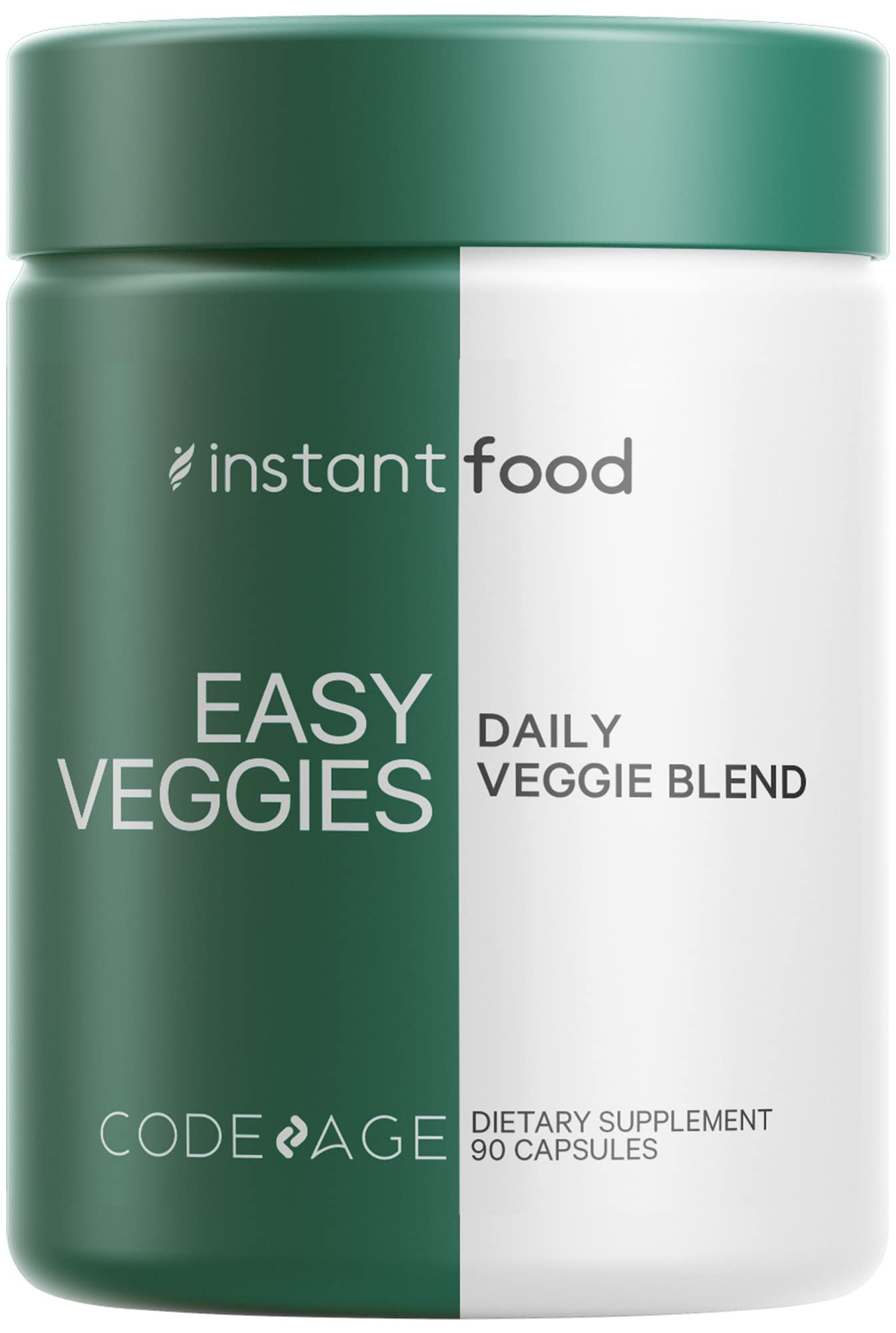 Codeage InstantFood Easy Veggies + Fast Fruits Bundle – Vegetable & Fruit Blend Capsule Supplement – Plant-Based Phytonutrient Formula – Vegan, Non-GMO – 180 Capsules - Image 4