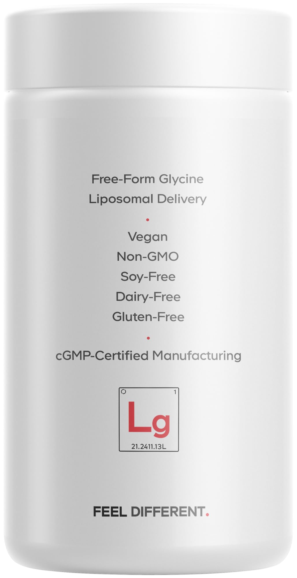 Codeage Liposomal Glycine+ – 1,500 mg Free-Form Glycine Supplement with Liposomal Delivery, Amino Acid Support, 2-Month Supply – 180 Capsules - Image 9