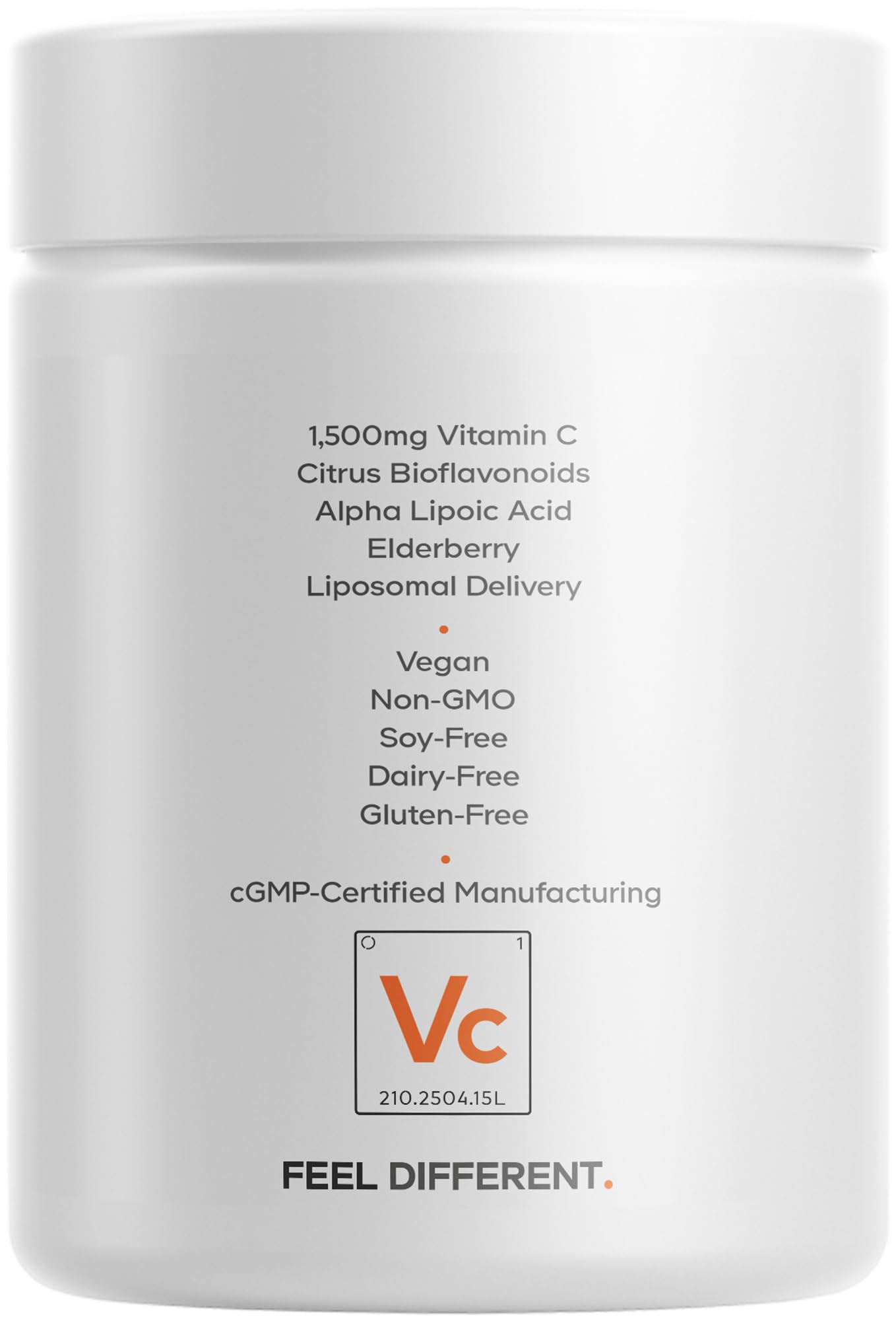 Codeage Liposomal Vitamin C Vitamins with Zinc, Elderberry, Citrus Bioflavonoids Ascorbic Acid, Quercetin & Rose Hips Fruit, Vitamina C Liposomal Supplement Pills - Non-GMO, Vegan - 90 Capsules - Image 9
