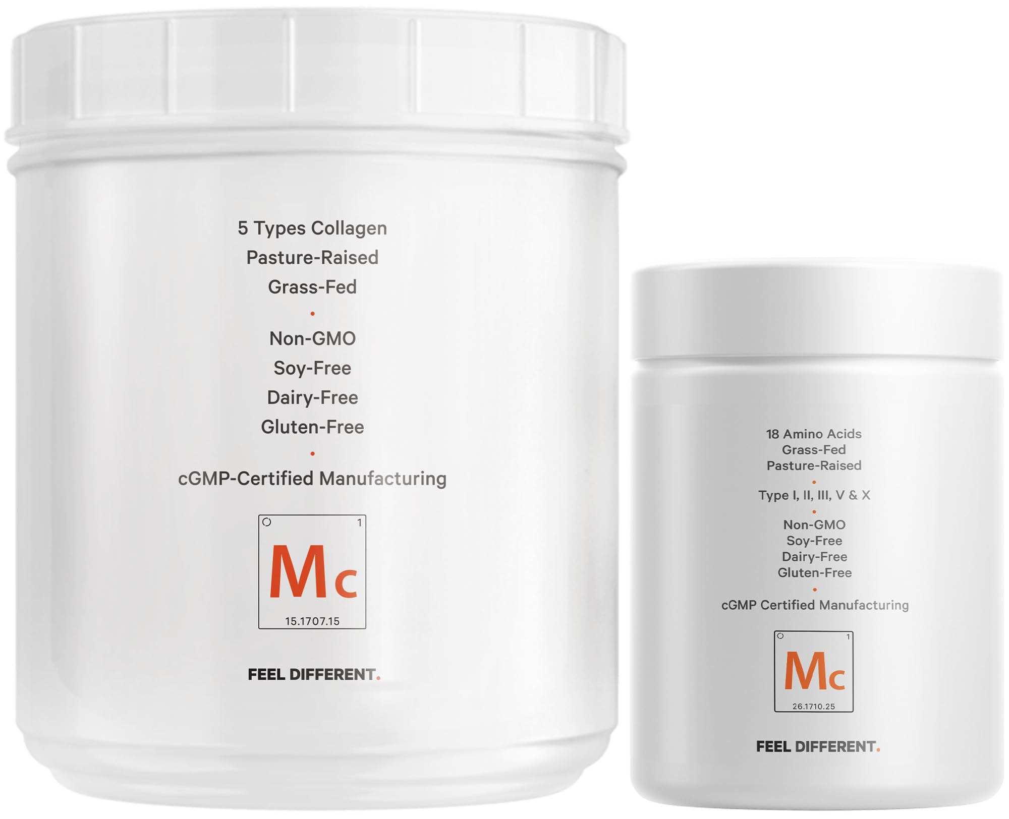 Codeage Multi Collagen Protein Capsules & Multi Collagen Protein Powder Bundle | Multi Collagen Pills, Collagen Types I, II, II, V & X, 90 Count | Multi Collagen Peptides - Pure, Hydrolyzed, 20 oz - Image 3