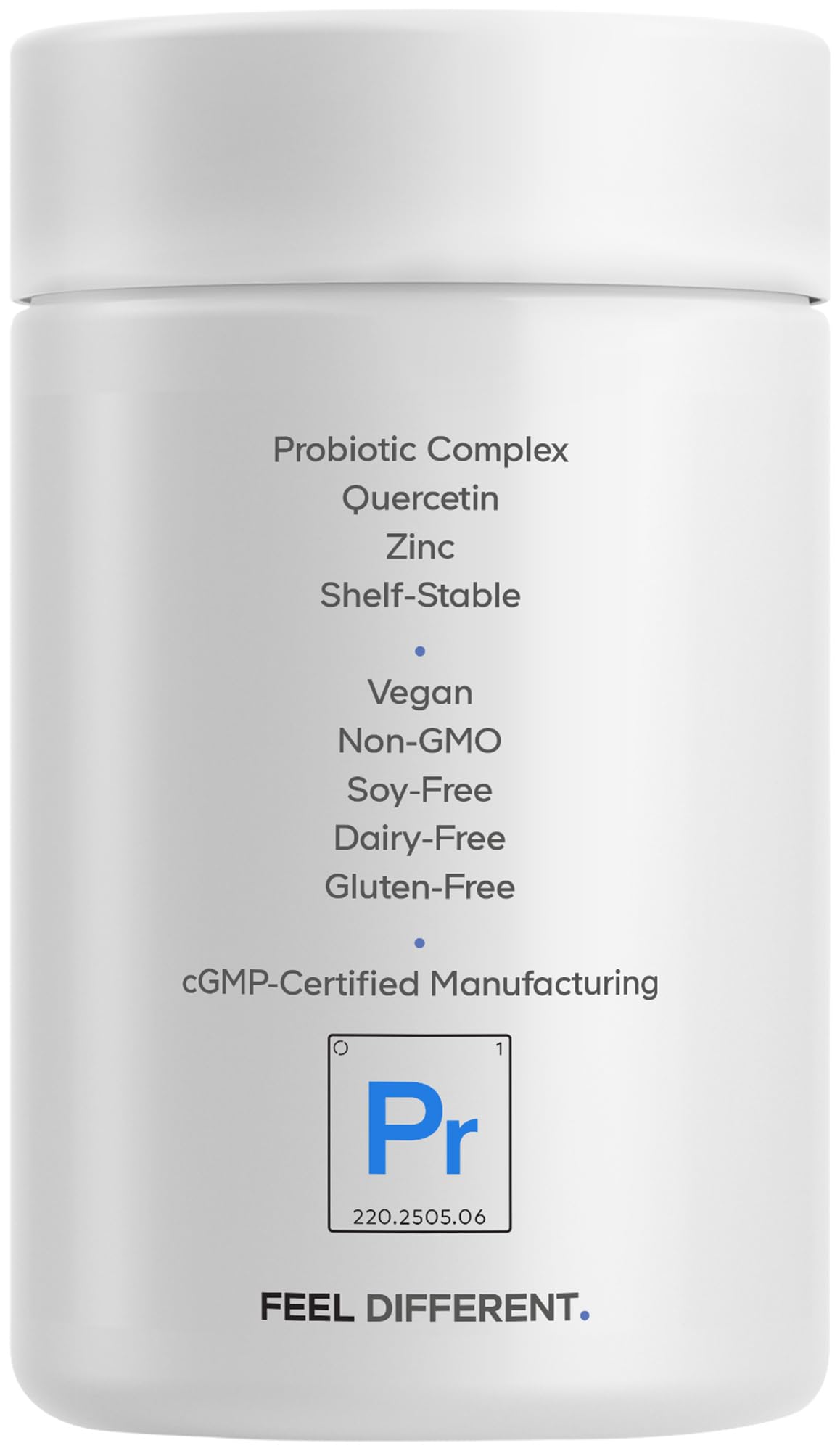 Codeage Probiotic+ 50 Billion CFU** Supplement - 12-Strain Probiotic Blend, Organic Prebiotic Fiber, Postbiotics, Vitamin D3, Zinc Bisglycinate, Quercetin - for Men & Women - Non-GMO - 30 Capsules - Image 9