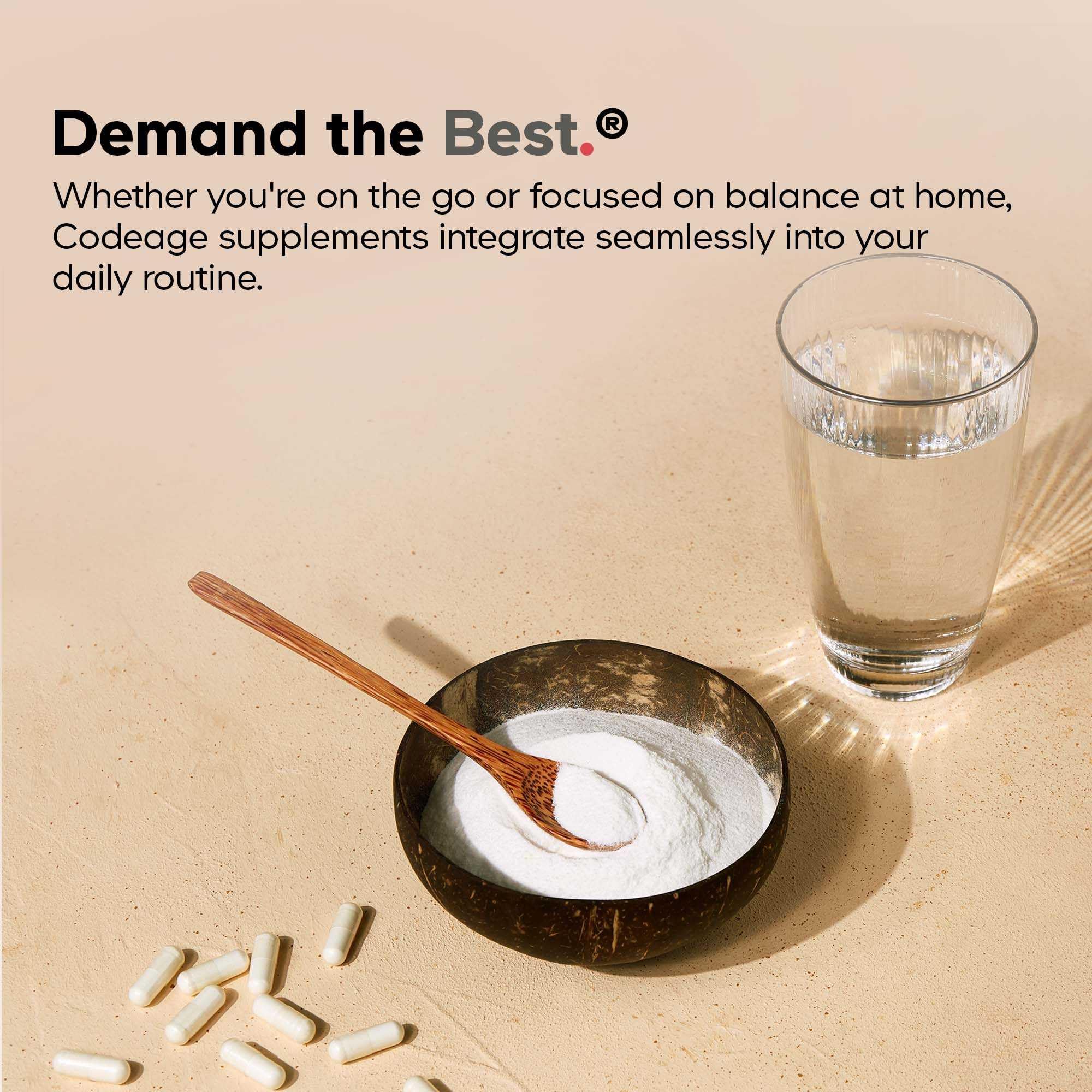 Codeage Probiotic+ 100 Billion CFU Supplement - 12-Strain Probiotic Blend, Organic Prebiotic Fiber, Postbiotics, Vitamin D3, Zinc Bisglycinate, Quercetin - for Men & Women - Non-GMO- 30 Capsules - Image 6